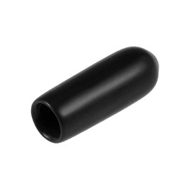 sourcing map Pack of 80 Rubber End Caps Vinyl Round End Cap Cover Screw Thread Protection 3.5 mm Inner Diameter Black