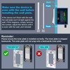 (50 Pack) BESTTEN USWP6 Matte Snow White Screwless Wall Plate,