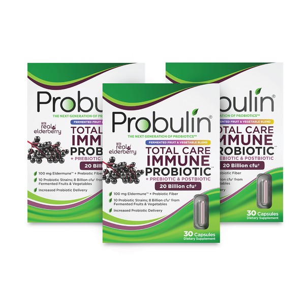 Probulin Total Care Immune Probiotic, Supports Immune and Digestive System, 30 Count (Pack of 3)