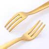 Buyer Star 5.5 Inch Gold Oyster Fork Set of 24,