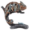 Chameleon Statue Sculpture Resin Chameleon Wild Animal Figurine Ornament for
