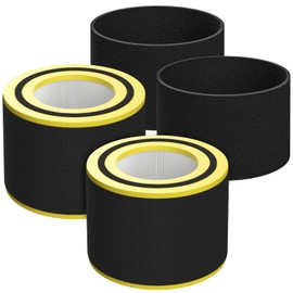 AC3000W Replacement Filter FLT151 Compatible with AC3000W AC3000B AP3151W and AC151 Air Purifier Airsafe Series, HEPA Filter V, 2 HEPA Filter + 4 Pre-Filter