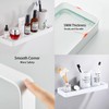 Halyuhn Bathroom Shelves, 15.7in Tempered Glass Shelf with Towel Bar