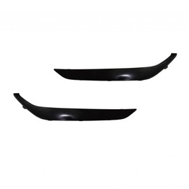 For Hyundai Tucson 2016 2017 2018 Bumper Cover Molding Driver and Passenger Side | Pair | Front | Lower | Below Fog Holes Insert | Painted Black | PP Plastic | Replacement For HY1038147 | 191275687475