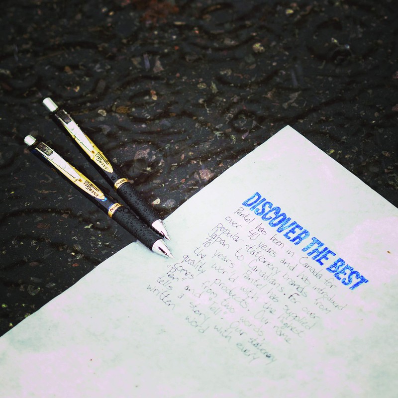 EnerGel Permanent Retractable Rollerball, 0.5mm, Red Ink, 1 Pack of