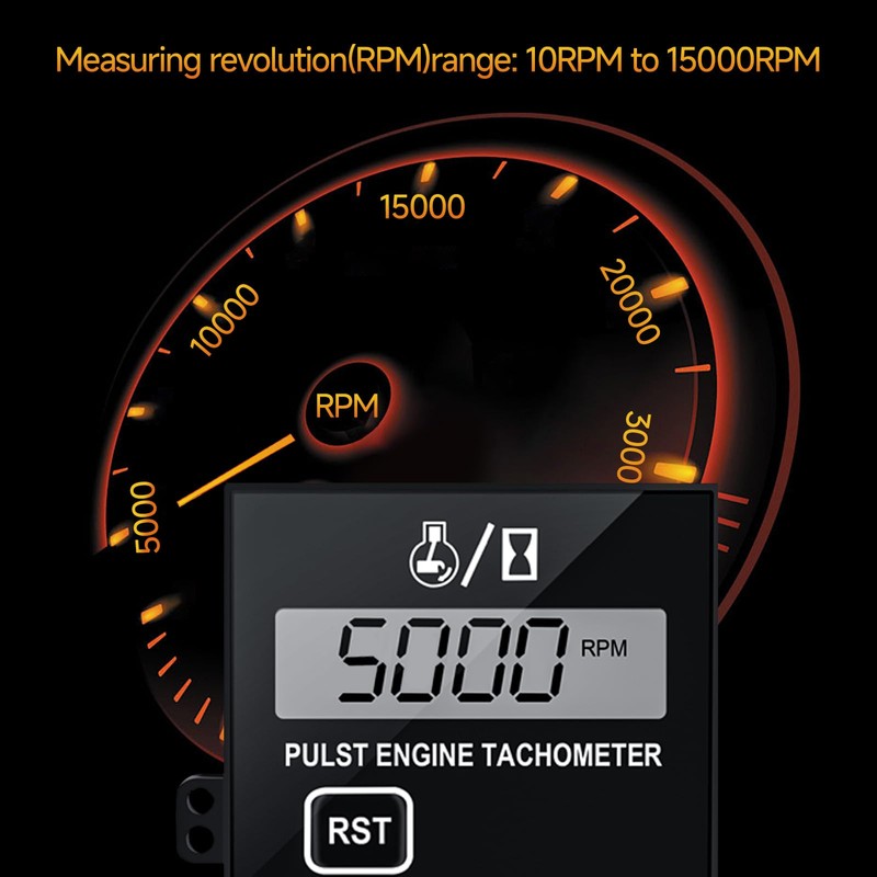 Chainsaw Tachometer-Digital Tachometer Tach Gauge Small Engine Tachometer Digital Display