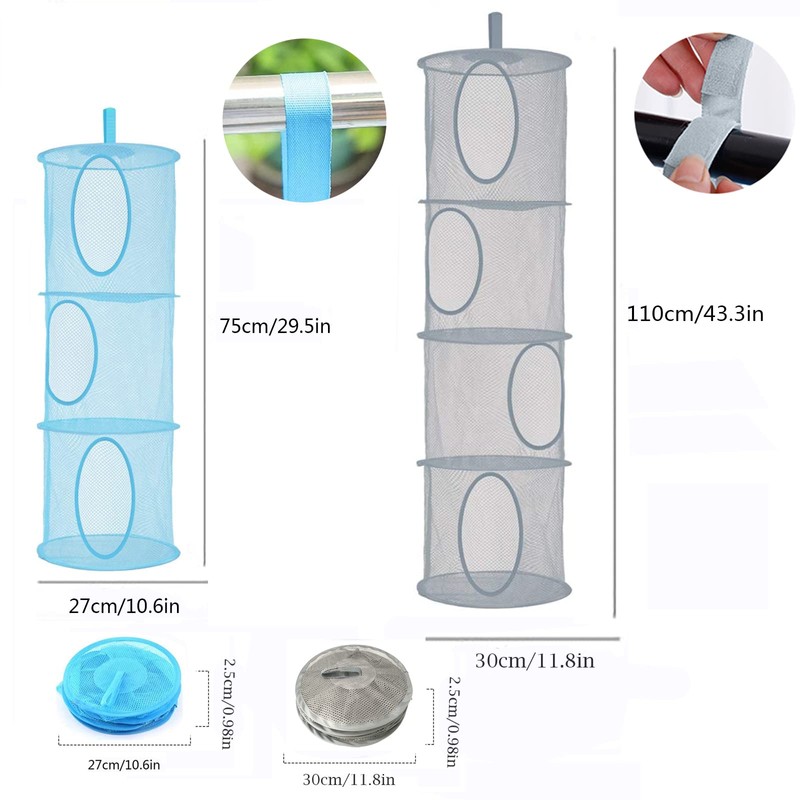 ABSOK Hanging Shelf Mesh Hanging Mesh Storage Nets Hanging Nets