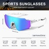 suoso Cycling Glasses Mens-Polarised Sports Sunglasses Womens-Running Glasses-Wrap Around Sunglasses-Mtb