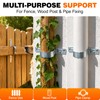 12 PCS Fence Post Brackets 2-3/8", Heavy Duty Galvanized Steel