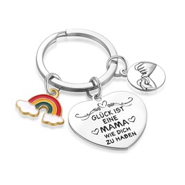 EXGZFBUG Keyring Mum Mother's Day Gift for Mum Mother Daughter Gift Christmas Gifts for Mother Birthday Gifts for Mum, silver-xuan-mama-1