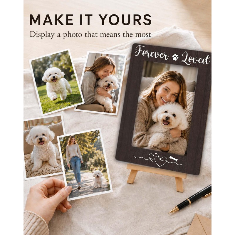 Dog Picture Frame 4×6，Dog Mom Gift for Women
