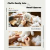 Jecqbor Polyfill Stuffing for Stuffed Animals, 7.05oz/200g Soft Fiber Fill