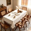 Beige Table Cloths for 6 Foot Rectangle Tables 55 x