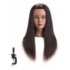 Training Head Maniqui Cabeza Cabello Natural Negro 55 Cm Training