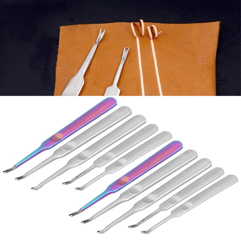 Leather Edge Skiving Tool Stainless Steel Stitching Groover DIY Craft