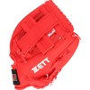 ZETT BDG2212V Beginner Catchball Gloves with Shock Absorbing Pads, 9.5