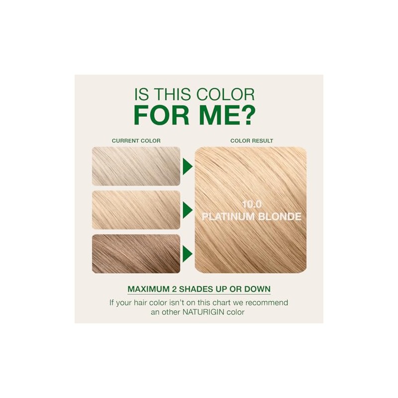 Naturigin Permanent Hair Color, Platinum Blonde by Naturigin