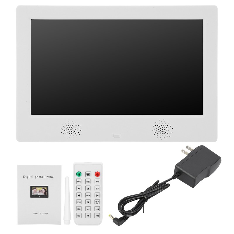 10in HD Digital Photo Frame 1024x600 Resolution Support MP3/MP4/Image Playback