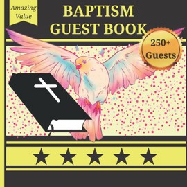 Baptism Guest Book: baptism guest book, for girl, for boy, boy, alternative, small, keepsake memory book photo pages, cross, for men, for women, for ... guest book alternatives. | 250+ Guests