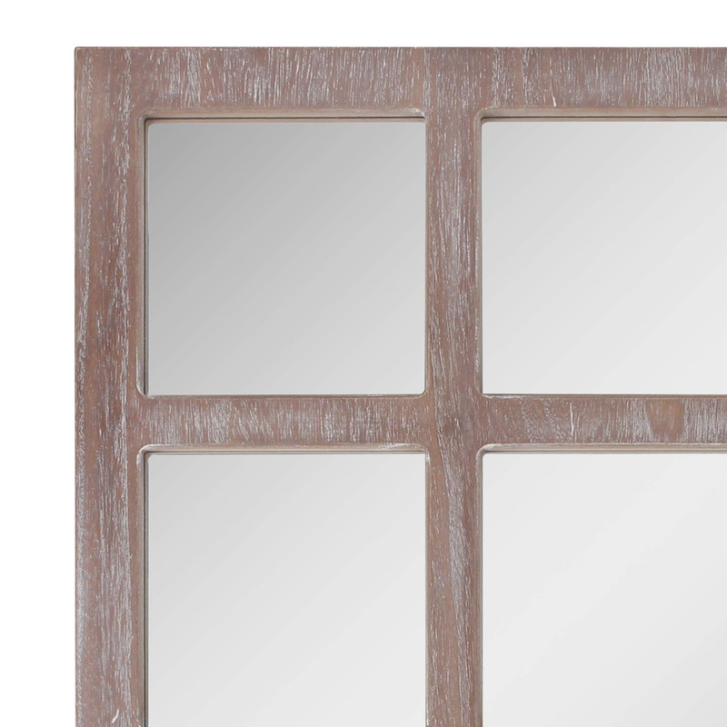Stonebriar 23.5" x 23.5" Square Worn White 9 Window Pane