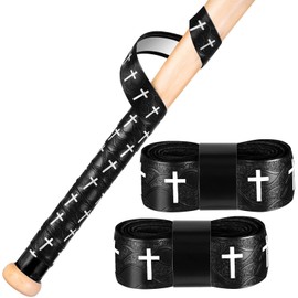 Strdfeve 4 Pcs Cross Baseball Bat Grip Tapes,1.5mm Non-Slip Softball Bat Wrap Tape,Full Adhesive and Precut Batting Tape for Baseball Softball Cricket Sports Bat Grip Replacement