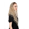 Wgior Triangle Veil for Church Lace Chapel Veil Catholic Mass