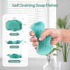 Upgraded 3 Pcs Soap Dishes, Self Draining Silicone Soap Saver,