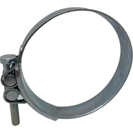 1x Lumonic Joint Bolt Clamp 175-187 mm Galvanised Exhaust Clamp for Construction Cars Trucks