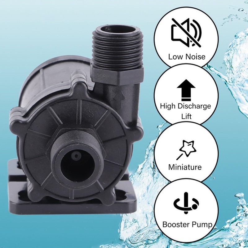 Booster Pump Brushless Motor Low Noise DC 12V 30W 700L/H