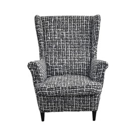 Eco-Ancheng Wingback Chair Slipcover 2 Piece Wingback Chair Cover Spandex Wing Chair Slipcovers Wingback Armchair Covers with Elastic Bottom for Living Room Wingback Chair