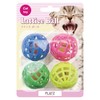 PLATZ PET SUPPLIES & FUN Cat Toy Lattice Ball 4P