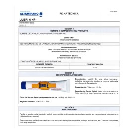 Lubri 6 Jalea Lubricante Tubo 135g (1 Pieza)