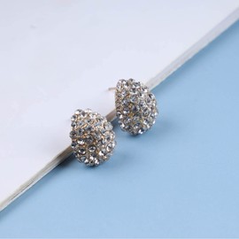 Erimberate Bohemian Teardrop Crystal Earrings Gold Cz Paved Oval Stud Earrings Water Drop Cz Earrings Sparkly Teardrop Rhinestone Stud Earrings Jewelry for Women and Girls Gifts