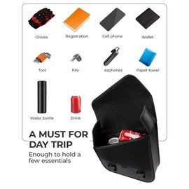 KEMIMOTO Motorcycle Swingarm Bag, Left Side Tool Bag for Sportster Street rebel 300 500 Synthetic Leather