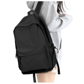 Women's Backpack, Popular High School Girls’ Backpack, Daylife, Outdoor Backpack, Men's, Middle School Students, Black, Girls, Town, Travel, Bag, Lightweight, Commuting to Work, G-Black