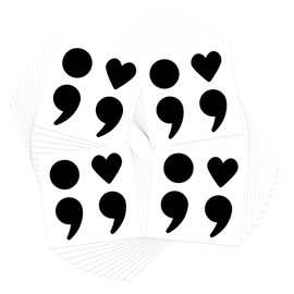 Iconic, Symbolic & Spiritual Temporary Tattoos - Select from Yin Yang, Fleur De Lis, Om Symbol, Continue & Anchor Design (Continue 48pk)