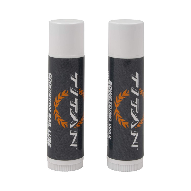 Titan Crossbow String Wax & Rail Lube Combo, 2-Pack, White