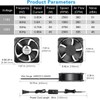 GDSTIME AXIAL Fan 20060, 110V 120V AC 200mm x 200mm