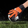 Kids Children Goalkeeper Glove NOn Slip Latex Soccer Finger Gloves(Orange