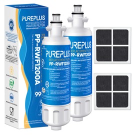 PUREPLUS 469690 LT700P Replacement for LG Kenmore Elite 9690, ADQ36006102, ADQ36006101, LFXS30766S, LFX28968ST, LFX31925ST, LFX31945ST, RWF1052, LT120F, Refrigerator Water and Air Filter Combo, 2Pack