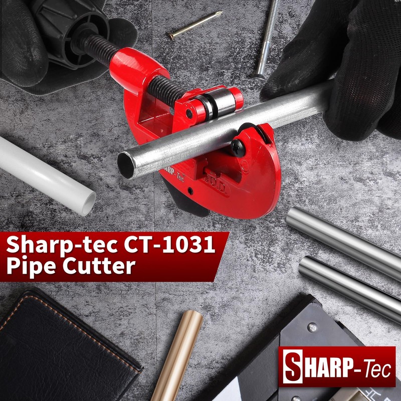 Sharp-tec 3-30mm Pipe Cutter, Adjustable Tube Cutter with Aluminum Alloy