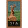 wallsthatspeak 9x25 Light Walnut Rustic Pine Picture Frame for Puzzles
