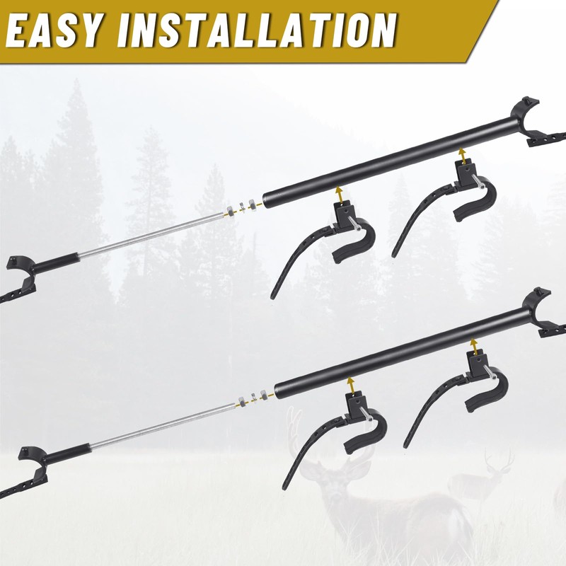 StarknightMT UTV Gun Rack - UTV Overhead Gun Holder Roof