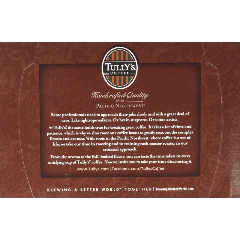 Tully's Coffee Hawaiian Blend 12 KCups 4.8 Oz