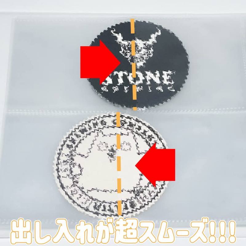 Coaster Storage Holder, File, Large Capacity, 40 Pages, Holds Up