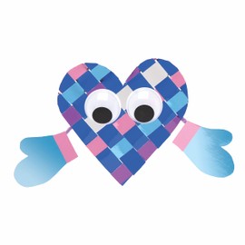 Baker Ross FE704 Winter Metallic A4 Card - Pack of 20, Metallic Card, Craft Supplies for Kids, Ideal for Craft Activities and Decoration Making