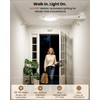 2 Pack Rechargeable Ceiling Light with Remote, 8000mAh Battery Operated