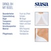 SUSA Women's Damen Dirndl-BH 7300 (White 003), 34 C