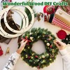 CYEAH 30 Pcs 12 Inch Wooden Wreath Frames for Crafts,
