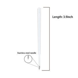10 Pcs Pin Pen Refills, Precision Needle Refill 3.9 inch for Craft Weeding Pen Air Release Pen Tool pinpen Replacement Accessories(10 Pcs Refills)